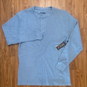 NWT Galaxy Thermal Waffle Henley - L